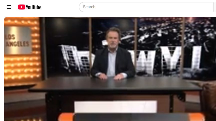 Studio interview set from Mark Gillespie’s news production reel